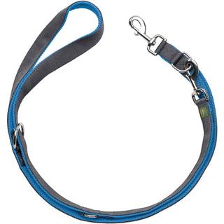 Hunter Verstellbare Führleine Maldon Hundesnore størrelse Länge max. 200 cm - Breite 2,0 cm farve blue/grey