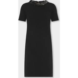Tory Burch Sequined wool-blend midi dress - black - XS