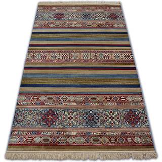 Tæppe WINDSOR 22890 ETNIC kvaster blå rødbrun 120x170 cm