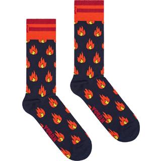Happy Socks Flames Sock - Blue/Red - Str 36/40
