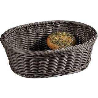 Oval brødkurv, 29,5 x 23 cm, plast, Grå - Kesper