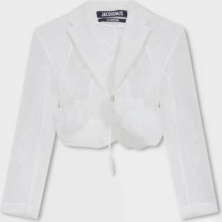 Jacquemus La Veste Dentelle lace jacket - white - XL+