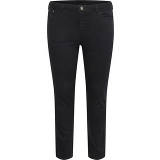 Kaffe Curve Kcwilla Ida Slim Jeans Bukser 10581270 Black Deep (44)