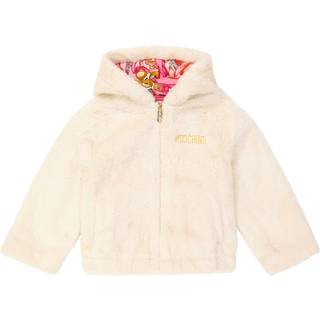 Moschino Kids Faux fur jacket - white - Y 8