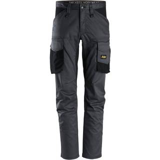 Snickers 6803 allroundwork, stretch bukser uden knælommer koksgrå/sort 248