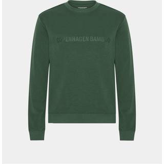 Grøn bambus sweatshirt til mænd med logo fra Copenhagen Bamboo, XL