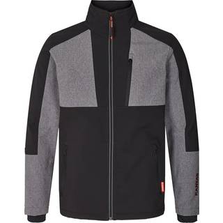 Kansas 132406 Evolve Colourblock Softshell Sort/Grå meleret M