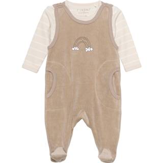 Fixoni Body langærmet m.velour romper - Dune