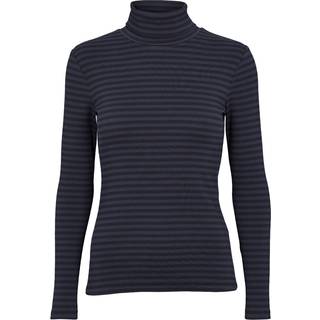 Ludmilla High-neck - Black/Navy XS - 96% Cotton (Organic), 4% Elastane - T-shirts