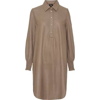 Btfcph A-Shape Dress W. Smock Skind 100159 Taupe (34)