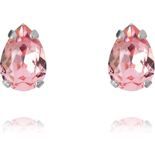 Petite Drop Stud øreringe light rose rhodium