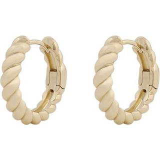 Snö Of Sweden Kansas Twist Ring Earrings Plain Gold