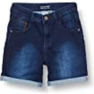 Minymo Børne Shorts i økologisk bomuld - Dark Blue Denim - 98
