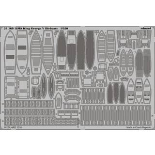 HMS King George V lifeboats for Tamiya