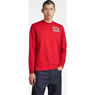 GS RAW Back Graphic T-Shirt - Red - Men
