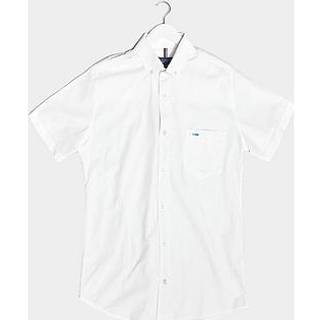 BadRhino Big & Tall BadRhino Big & Tall White Short Sleeve 100% Cotton Oxford Shirt