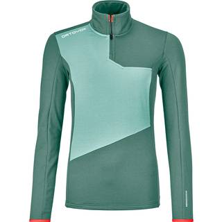 Ortovox Women's Fleece Light Zip Neck Fleecesweatere Damer størrelse S farve turkis