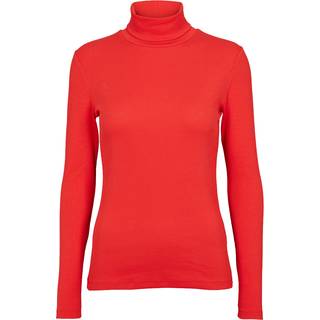 Ludmilla High-neck - High Risk Red S - 96% Cotton (Organic), 4% Elastane - T-shirts