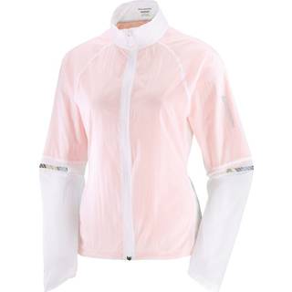 Salomon Women's Sense Flow Jacket White/Peach Amber, L