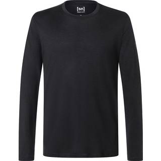 super.natural Men's Arctic230 Long Sleeve Jet Black, S
