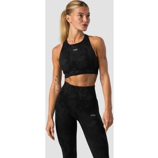 Camo Seamless Sports Bra Black