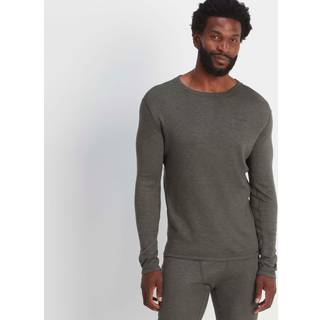 Tog 24 Tog 24 Dark Grey Marl Meru Thermal Crewneck Sweatshirt