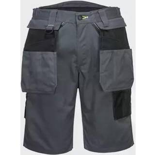 PW3 Workwear Shorts med hængelommer Zoom Grå/Sort (Størrelse: 40)