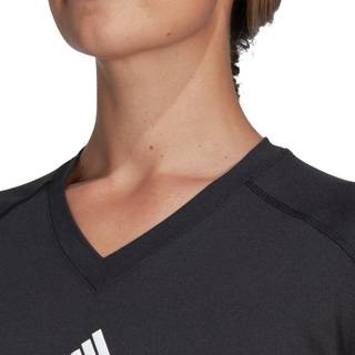 AEROREADY Train Essentials Minimal Branding V-Neck T-shirt - Black - L