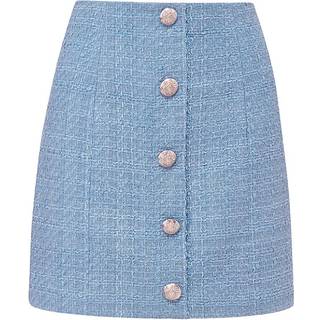 Veronica Beard Rubra cotton-blend tweed skirt - blue - XXXL