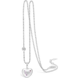 Blossom Copenhagen Radiance vedhæng i sølv med pink og lilla cz