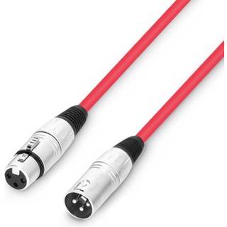 Microphone Cable XLR female to XLR male - 0.5 m red - Adam Hall Cables