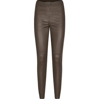 Mos Mosh Mmlucia Stretch Leather Leggin Skind 156940 Slate Black (40)