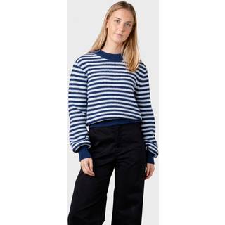 Klitmøller Collective - Gunilla knit - Deep blue/cream - XXL