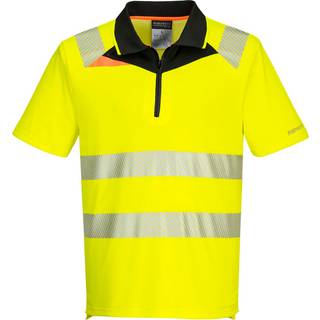 DX4 hi-vis poloshirt S/S - Orange/Sort (Størrelse: S)