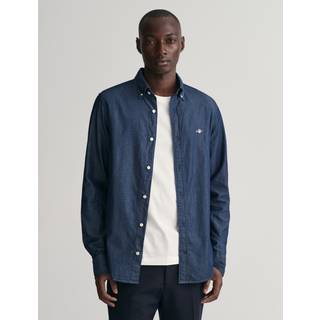 GANT Herre Slim fit indigo-skjorte (M)