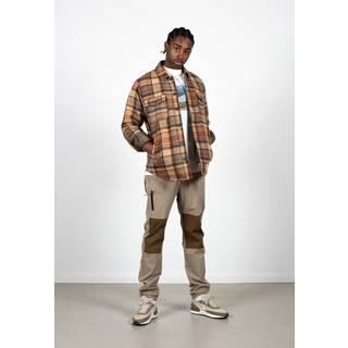 Fat Moose Nathan Check Overshirt Rust Orange