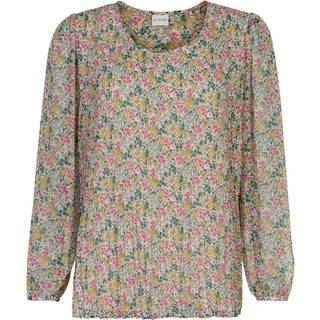 IN FRONT Flash Plisse Bluse, Farve: Multicolour, Størrelse: S, Dame