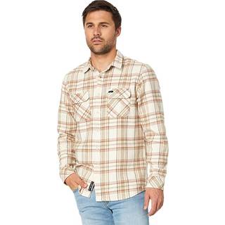 Rip Curl Griffin Flannel Shirt Skjorte Herrer størrelse L farve beige