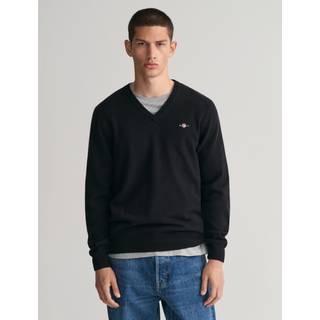 GANT Herre Sweater med V-hals af ekstra fin lammeuld (L)