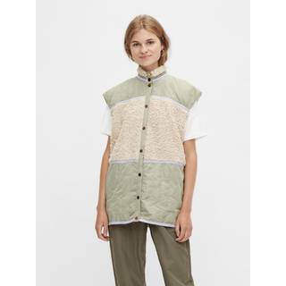PIECES dame vest PCISSY - Desert sage - XS