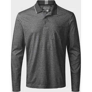 Belika 50267 valencia polo shirt b dry ls Herre Black Melange S