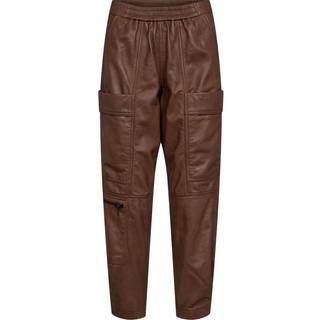 Gossia - CinnaGO Jo Leather Pants - Cognac
