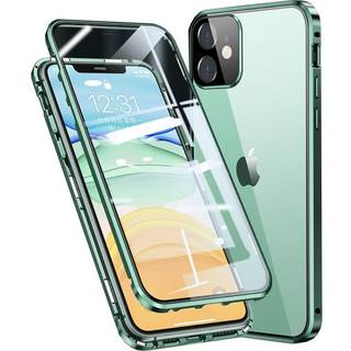 iPhone 11 360⁰ Magnetisk Cover m. Glas Bagside & Forside - Grøn