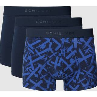 Schiesser 3-pak 95-5 Cotton Shorts - Blue Pattern - Large * Kampagne *