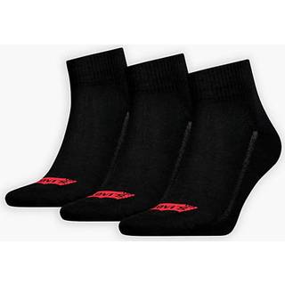 Levis 3-pak Mid Cut Batwing Logo Recycled Cotton - Black - Str 39/42 * Kampagne *