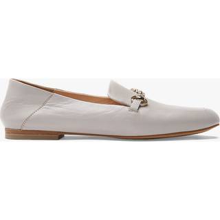 Mint Velvet Mint Velvet Stone Cream Leather Camille Loafers