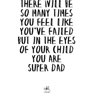 Kasia Lilja - SUPER DAD - Plakat - A3