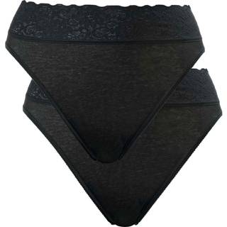 Calida 2-pak Lycraspitze Panty - Black - Small