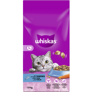Whiskas 1+ med tunfisk, tørfoder 35.76 DKK/1 kg