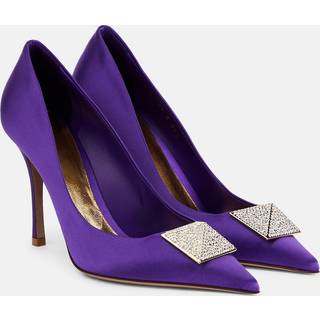 Valentino Garavani One Stud satin pumps - purple - EU 39.5